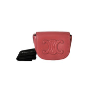 Celine Smooth Calfskin Cuir Triomphe Folco Crossbody Bag
